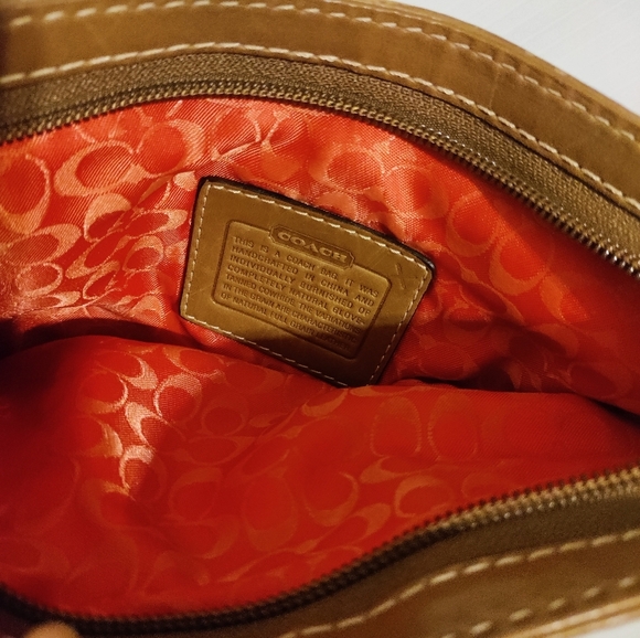 Coach Vintage Swingpack Bag Tassel Leather Brown Tan Crossbody - Picture 8 of 9